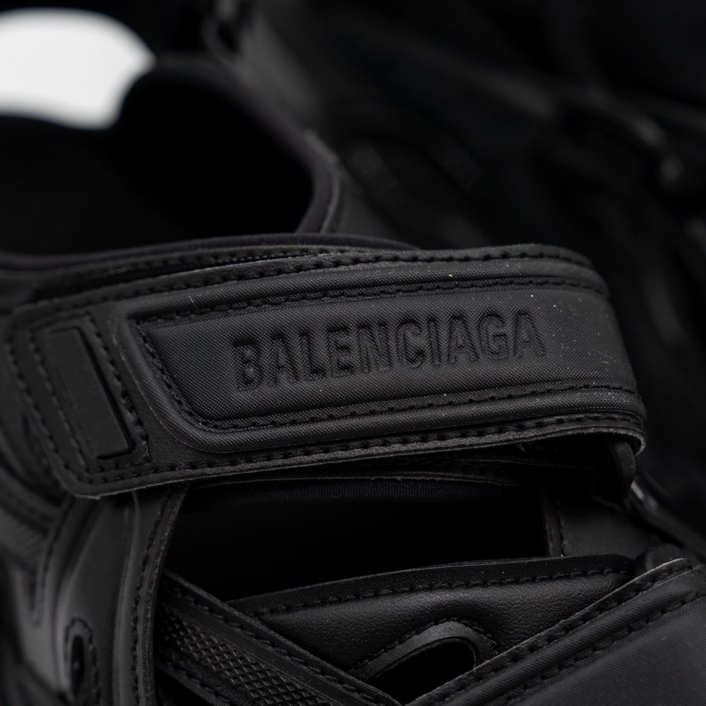 size 42 - Balenciaga Track Sandals Triple Black Straps - Picture 7 of 11